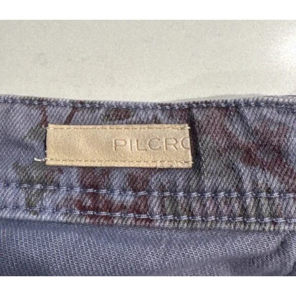 Anthropologie Pilcro Size 30 The Slim Boyfriend Jeans Vintage Floral Print Boho - Picture 8 of 10